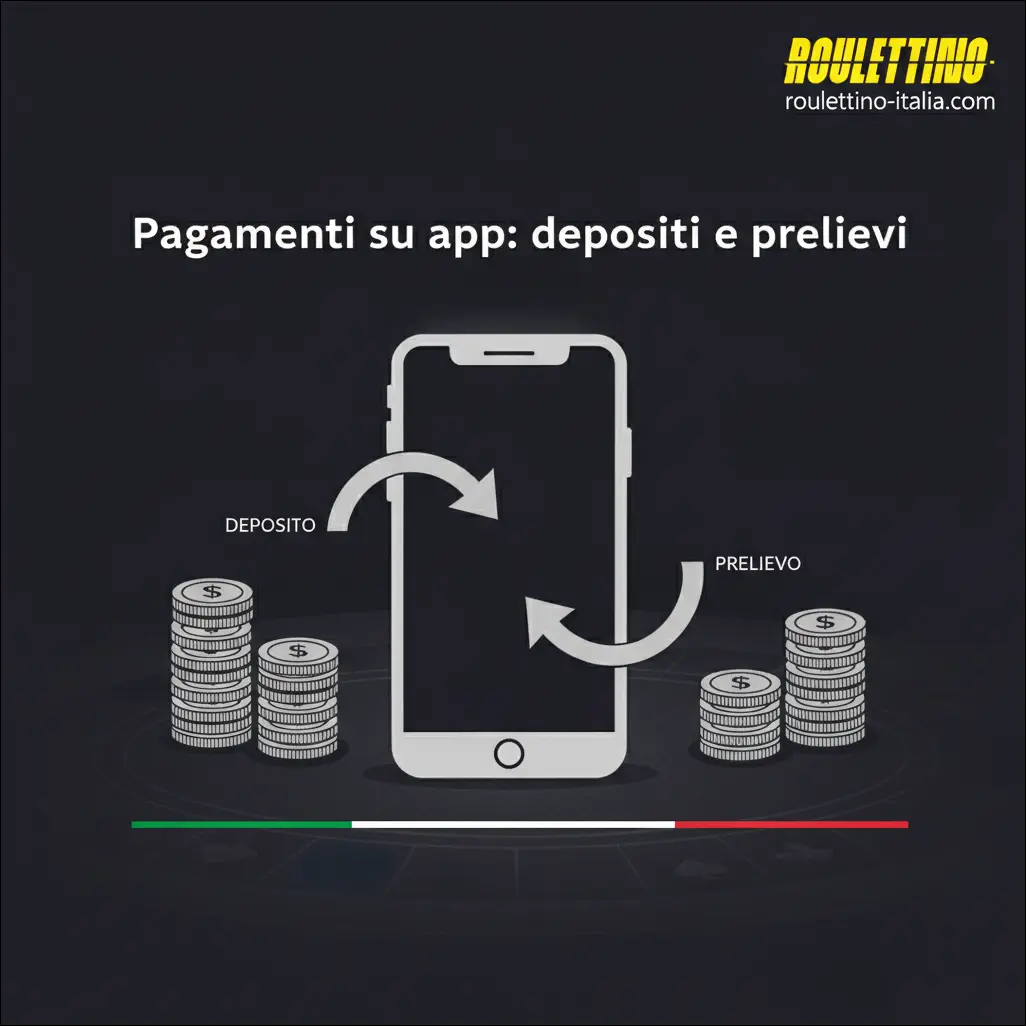 Pagamenti su app: depositi e prelievi