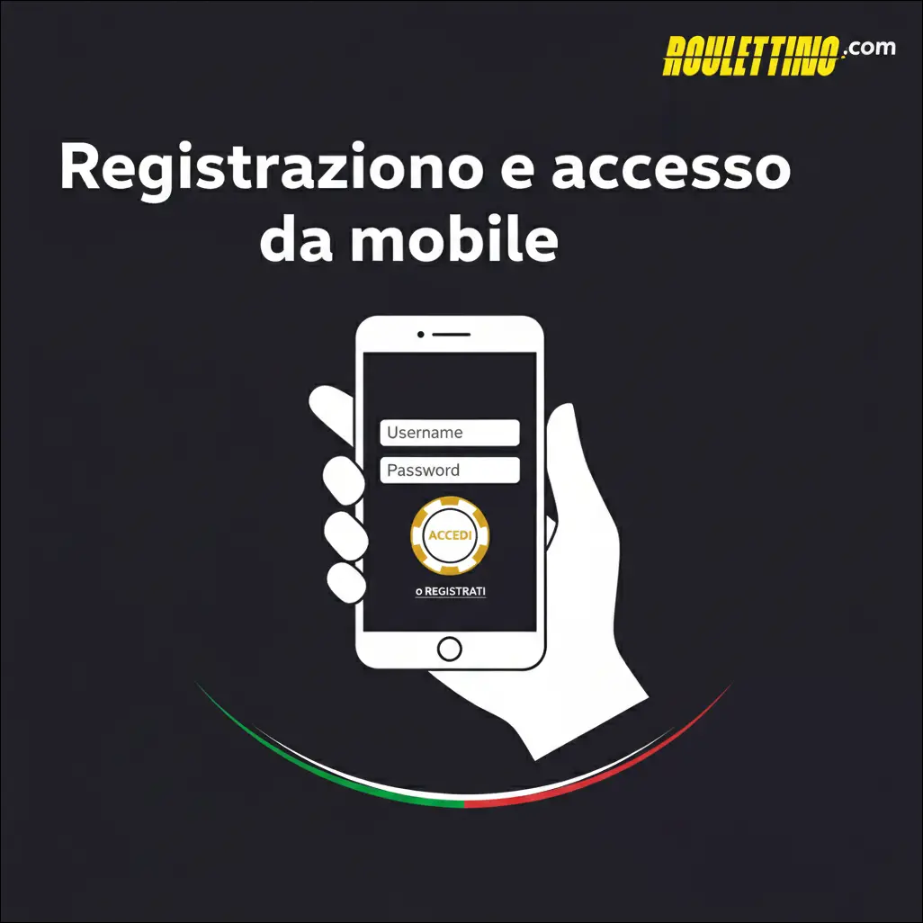 Registrazione e accesso da mobile