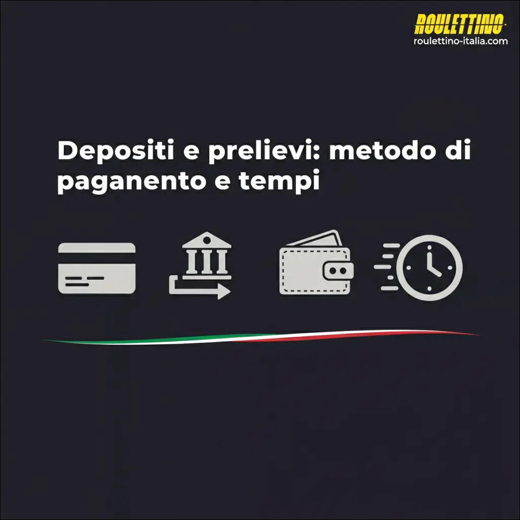 Depositi e prelievi: metodi di pagamento e tempi